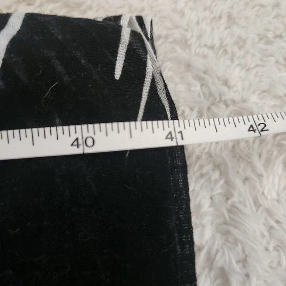 Kenneth Cole New York Womens Black White Abstract Cotton Wide Leg Pants Size 8 - Picture 8 of 8